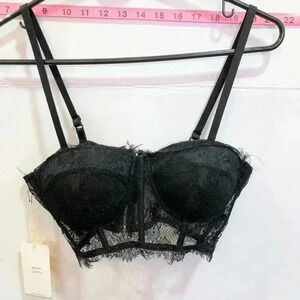 Blashe Black Lace,padded,underwire,adjustable straps,sexy bra